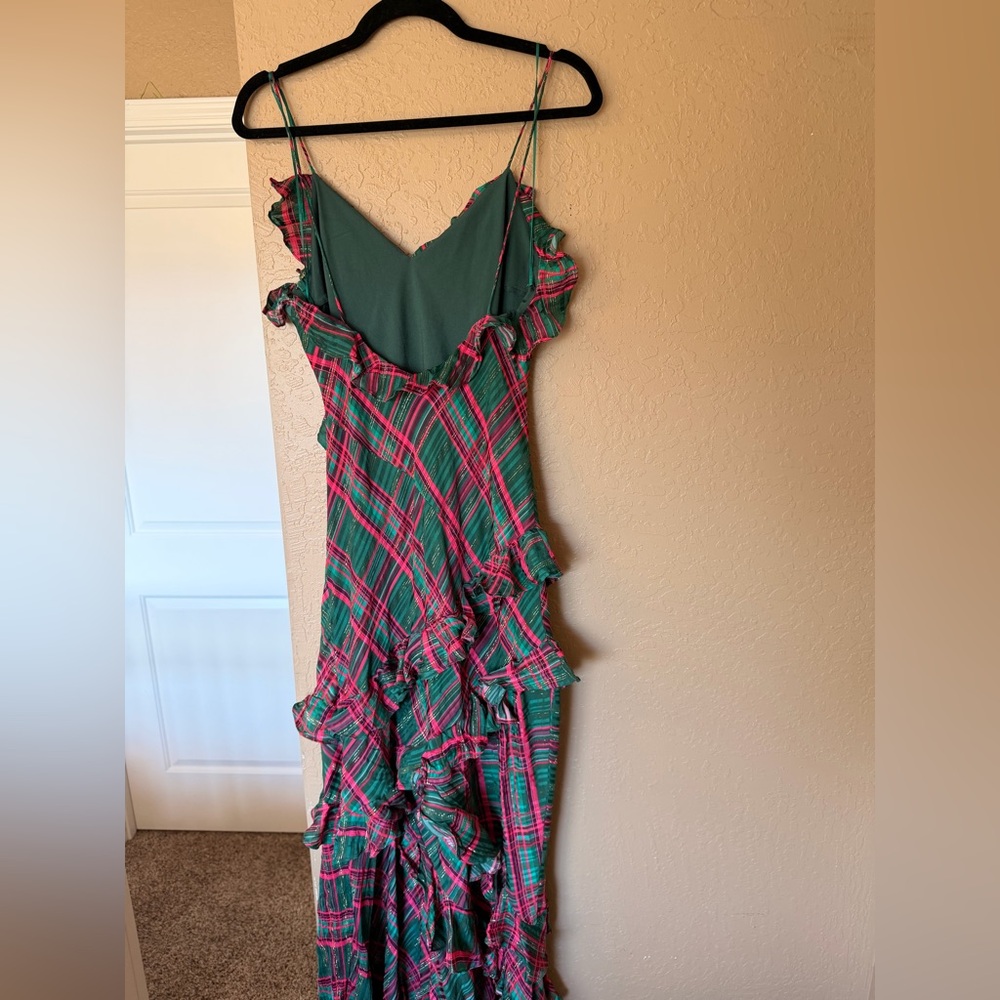 LoveShackFancy Rialto Ruffled Silk-Blend Maxi Dress - Picture 5 of 6